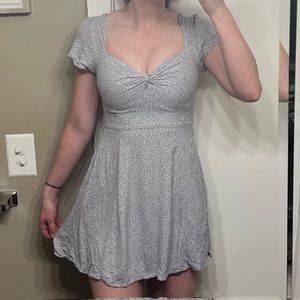 Abercrombie & Fitch Dusty Blue Floral Dress Size XXS